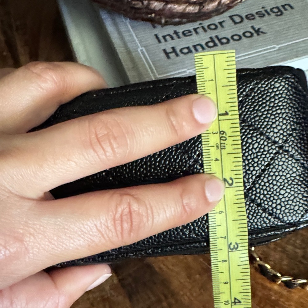 Black Quilted Leather Shoulder Bag with Gold Hardware - Picture 8 of 8